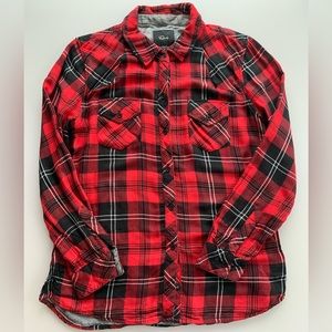 Rails Kendra Red/Black/White Plaid Button Down | Medium